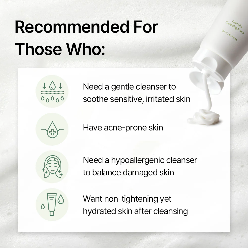 ✨ Mixsoon - Centella Cleansing Foam [150ml] Jabón espumoso