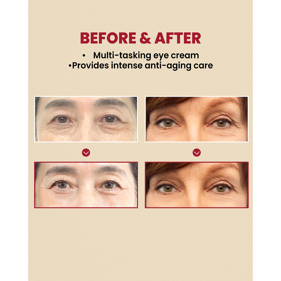 ⭐ K-SECRET Seoul 1988 Eye Cream: Retinal Liposome 4% + Fermented Bean ⭐ Anti-edad