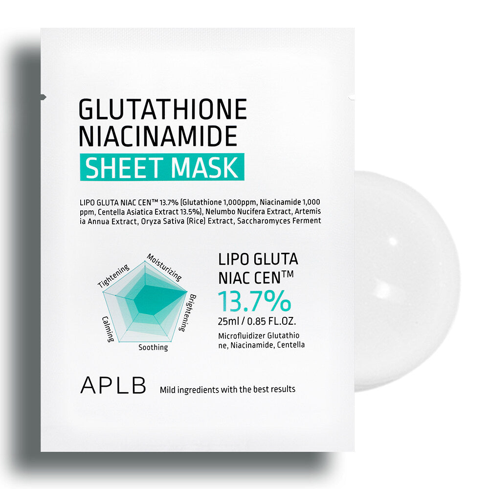 APLB - Mascarilla con Niacinamida Glutathione Niacinamide Sheet Mask (25ml)