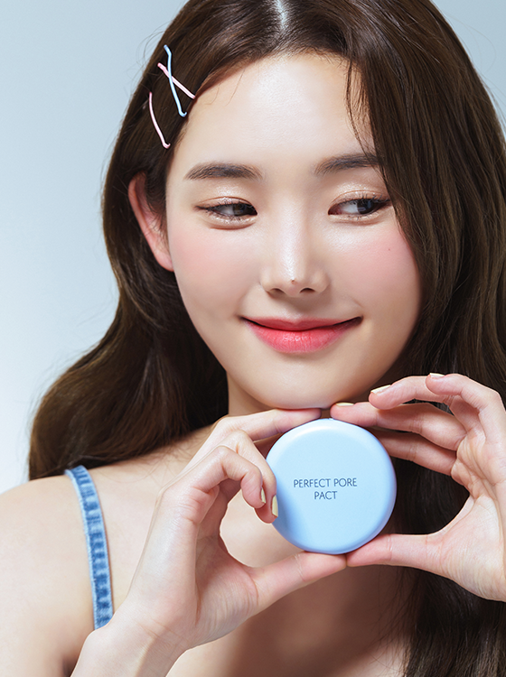 The Saem-Perfect Pore Pact- polvo compacto traslúcido 12g.