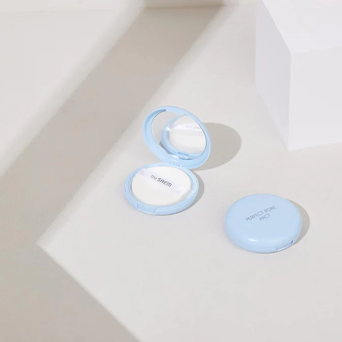 The Saem-Perfect Pore Pact- polvo compacto traslúcido 12g.